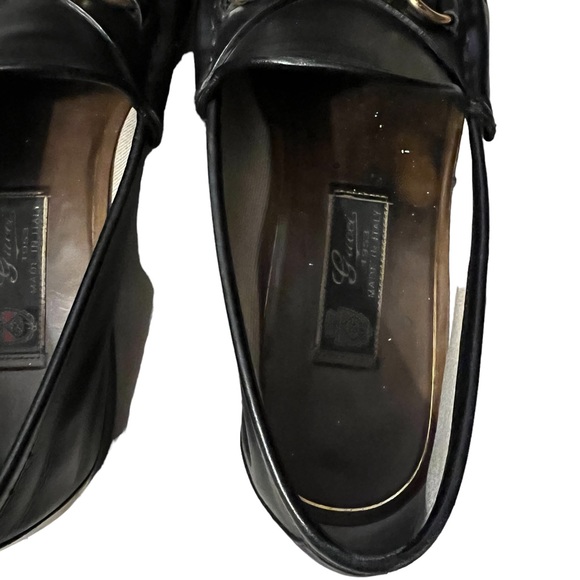 GUCCI VINTAGE 1953 Horsebit Loafers Mens US 8 Good Pre-Loved Condition - Picture 8 of 16